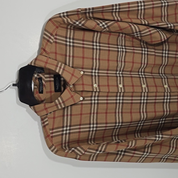 {Van Heusen} Men's Nova Check Plaid Button-down Shirt - Size XL - Picture 4 of 14